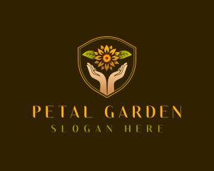 Hands Floral Garden logo design