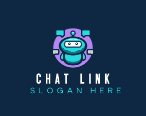 Cute Robot Messaging logo