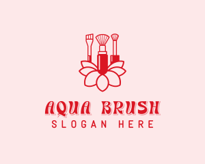 Feminine Makeup Brush  logo design