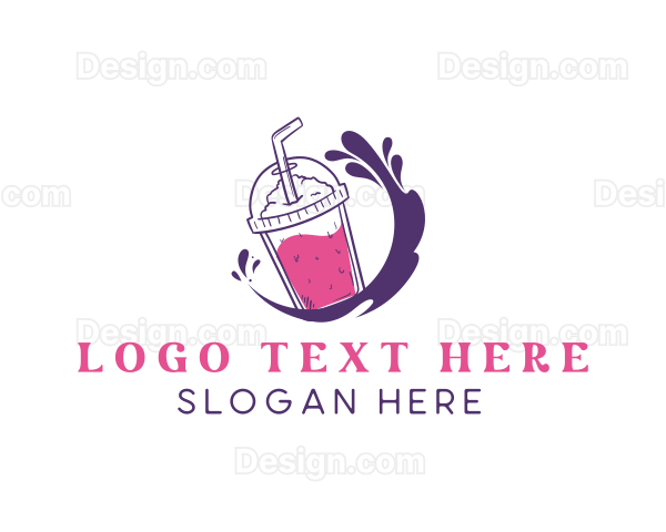 Splash Flavor Drink Cup Logo