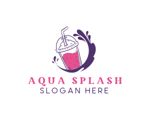 Splash Flavor Drink Cup logo design