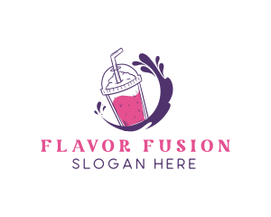 Splash Flavor Drink Cup logo design