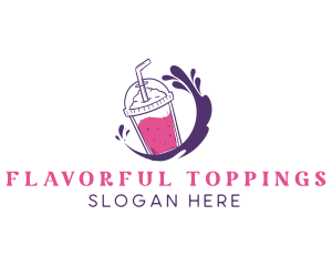 Splash Flavor Drink Cup logo design