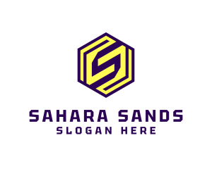 Modern Hexagon Letter S Company logo design