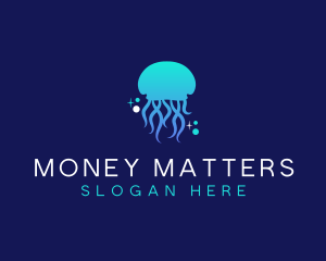 Ocean Marine Jellyfish Logo