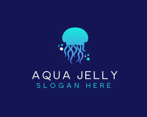 Ocean Marine Jellyfish logo