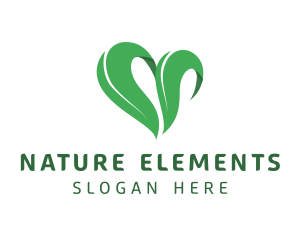 Nature Heart Plant logo design