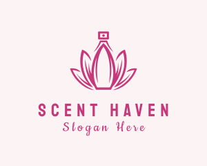 Lotus Perfume Scent logo design