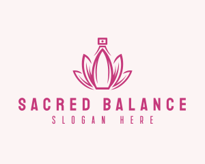 Lotus Perfume Scent logo design