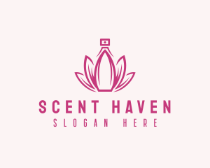 Lotus Perfume Scent logo design