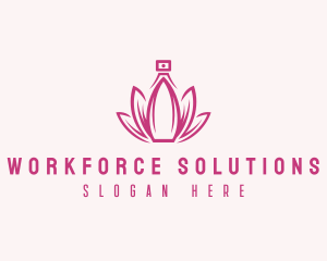 Lotus Perfume Scent logo design