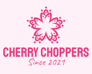 Pink Flower Pattern  logo design