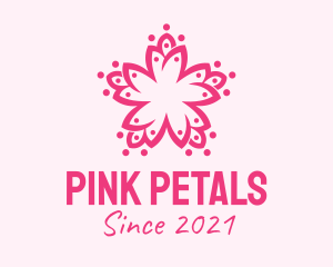 Pink Flower Pattern  logo design