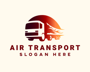 Blazing Cargo Truck  logo design