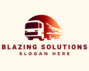 Blazing Cargo Truck  logo