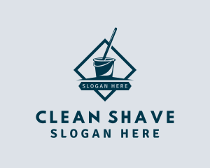 Mop & Bucket Cleaning logo design