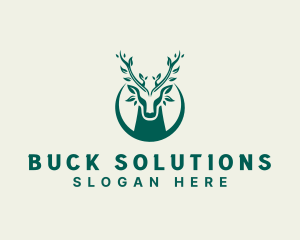 Deer Eco Nature logo design