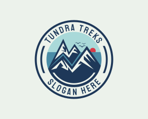 Mountaineering Adventure Trekking Camper logo design