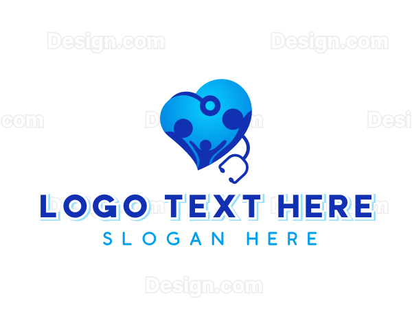 Family Love Stethoscope Logo