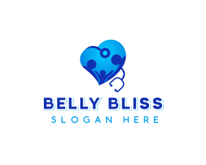 Family Love Stethoscope logo design