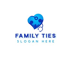 Family Love Stethoscope logo design