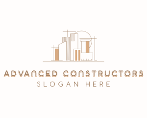 Blueprint Architect Contractor logo design