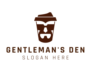 Gentleman Coffee Cup logo design