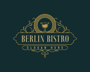 Elegant Wine Bistro logo design