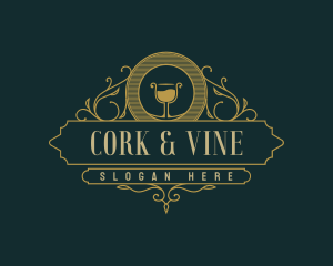 Elegant Wine Bistro logo design