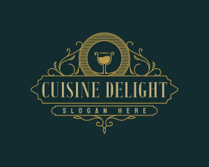 Elegant Wine Bistro logo design