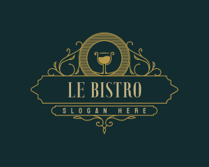 Elegant Wine Bistro logo design