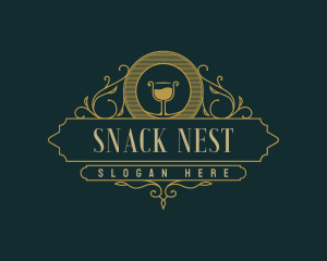 Elegant Wine Bistro logo design