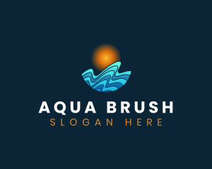 Wave Surfing Resort logo design