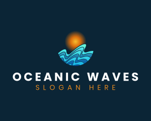 Wave Surfing Resort logo design