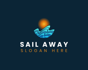 Wave Surfing Resort logo design