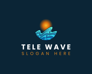 Wave Surfing Resort logo design