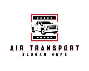 Pickup Vehicle Transport logo design