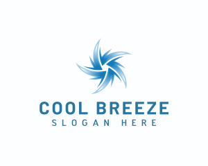 Fan Propeller Cooling logo design