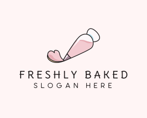 Baking Piping Bag Bakeshop logo design