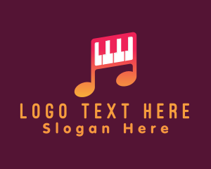 Piano Melody Music School Logo