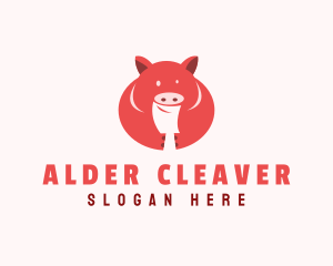 Fat Pig Butcher logo design