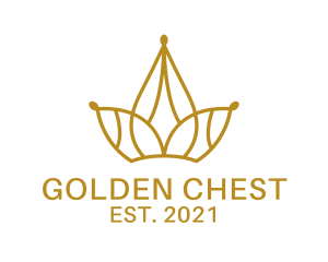 Premium Golden Tiara  logo design