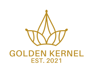 Premium Golden Tiara  logo design