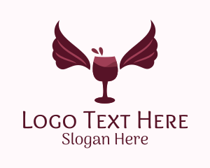 Wings Wine Glass  logo