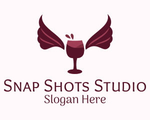 Wings Wine Glass  Logo