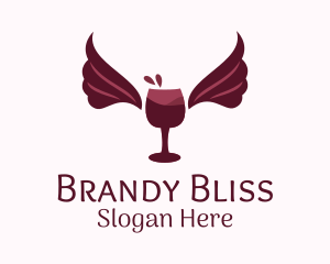 Wings Wine Glass  logo