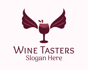 Wings Wine Glass  logo