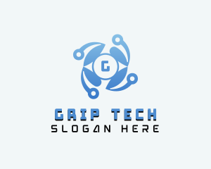 Cyber AI Technology logo design