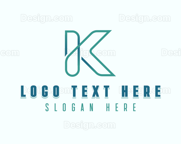 Professional Finance Firm Letter K Logo