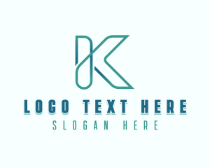 Professional Finance Firm Letter K logo